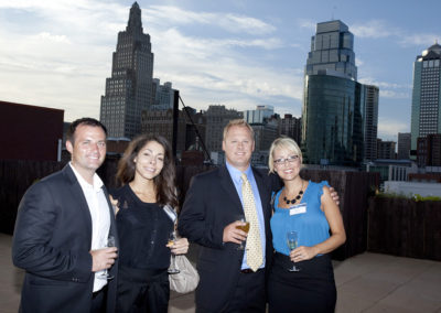 guests on rooftop