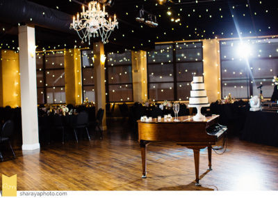 piano and cake