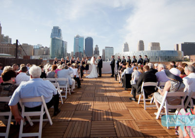 rooftop daytime wedding